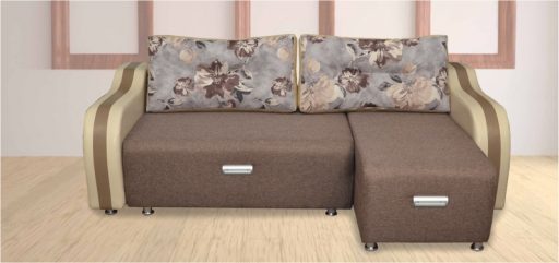 Угловой диван «Престиж-14» удлиненный с оттоманкой