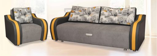 Угловой диван «Престиж-14» удлиненный с оттоманкой