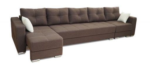 Угловой диван «Престиж-13» трансформер с оттоманкой