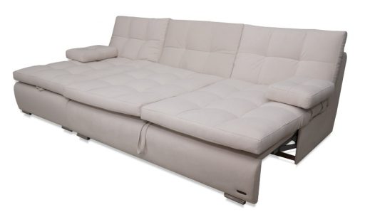 Угловой диван Соната с оттоманкой с подлокотниками