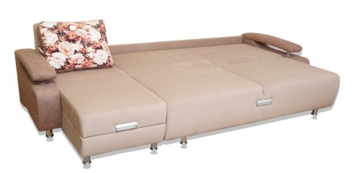 Угловой диван «Престиж-15 удлиненный» с оттоманкой