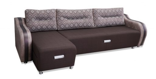 Угловой диван «Престиж-14» удлиненный с оттоманкой