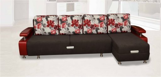 Угловой диван «Престиж-15 удлиненный» с оттоманкой