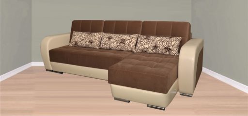 Угловой диван «Байкал» с оттоманкой