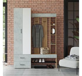 Прихожая «Домино» Бетон